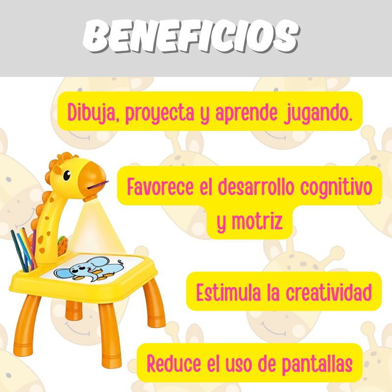 Mesa de Dibujo Infantil con Proyector | Estimula la Creatividad de tus Hijos