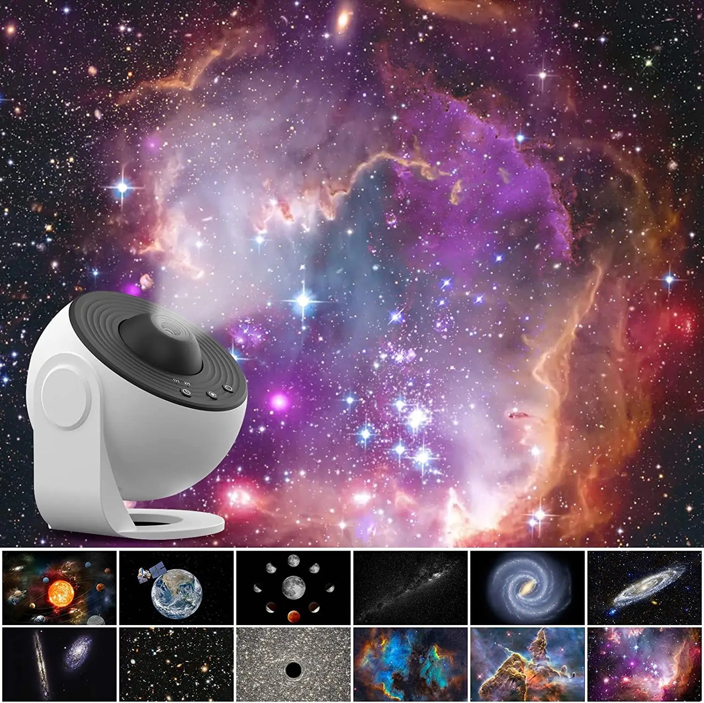 Proyector de Galaxias y Planetas 12 en 1