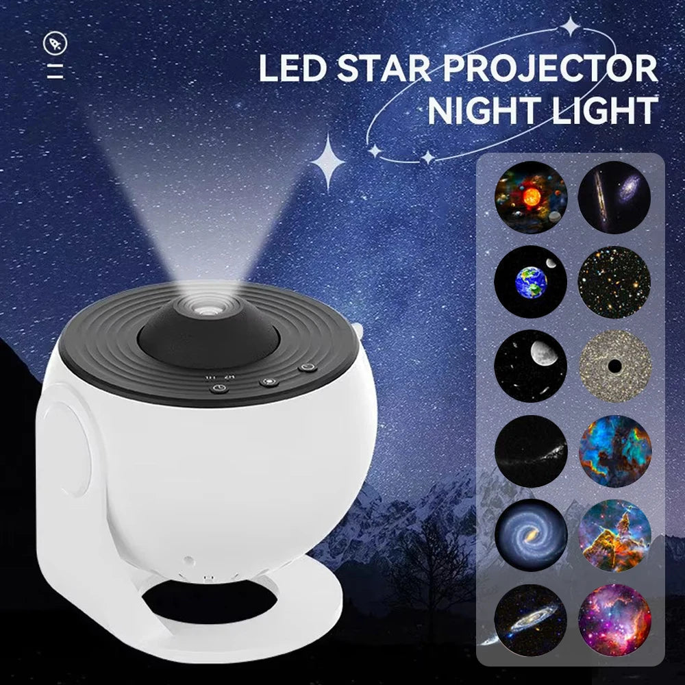 Proyector de Galaxias y Planetas 12 en 1