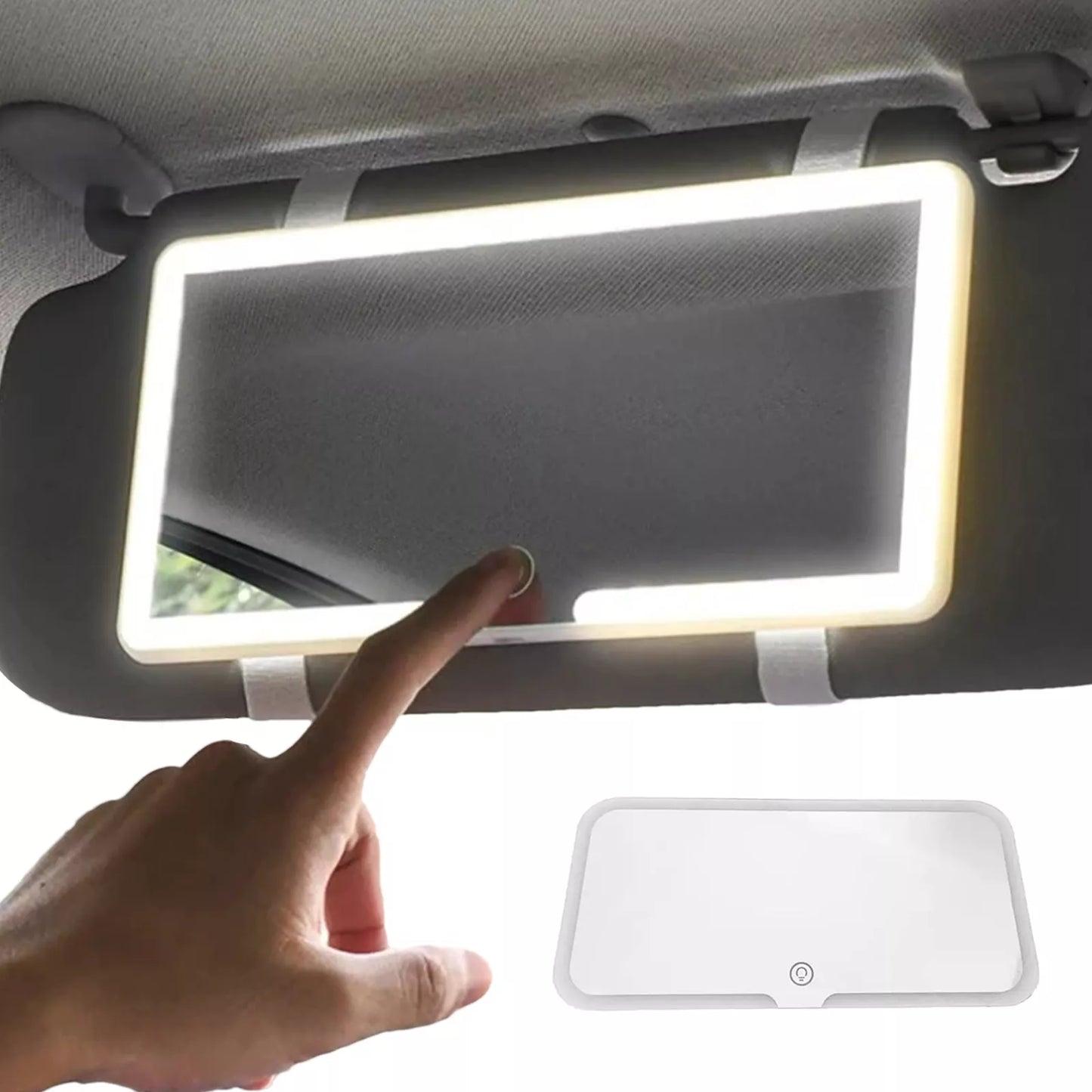 Espejo con luz LED para Auto