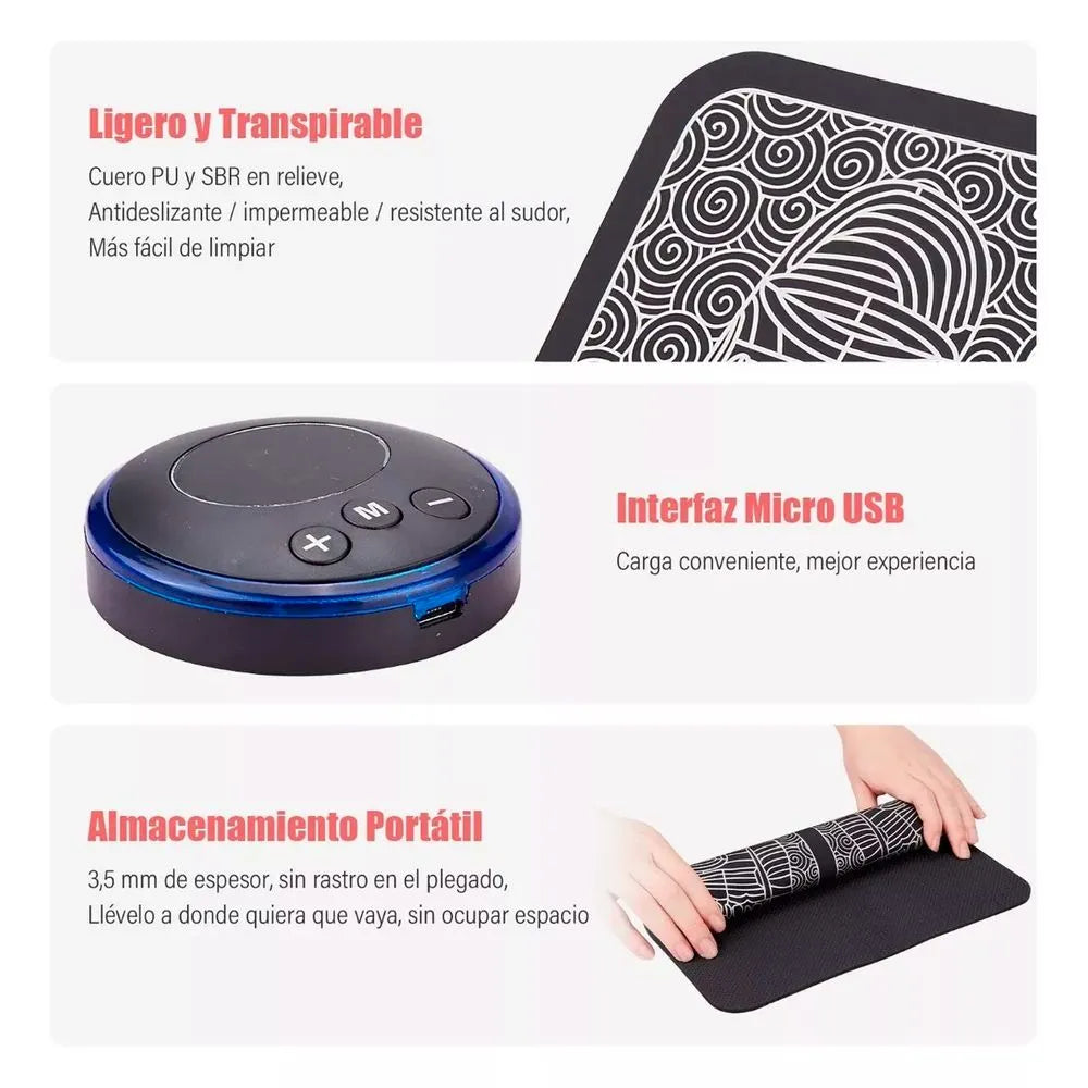 Masajeador Eléctrico para Pies – Alfombra Masajeadora Inteligente Portátil