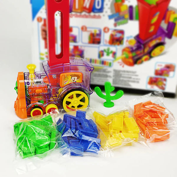 Tren de Domino con Luz y Sonido – Juguete Educativo con 60 Fichas