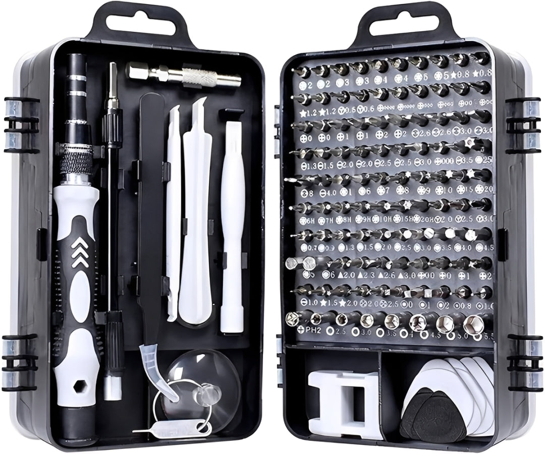 Kit Completo para Reparación - Juego de Destornilladores de Precisión Profesional 115 en 1