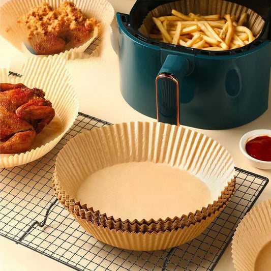 Papel para Airfryer Antiadherente – Pack de 50 Unidades