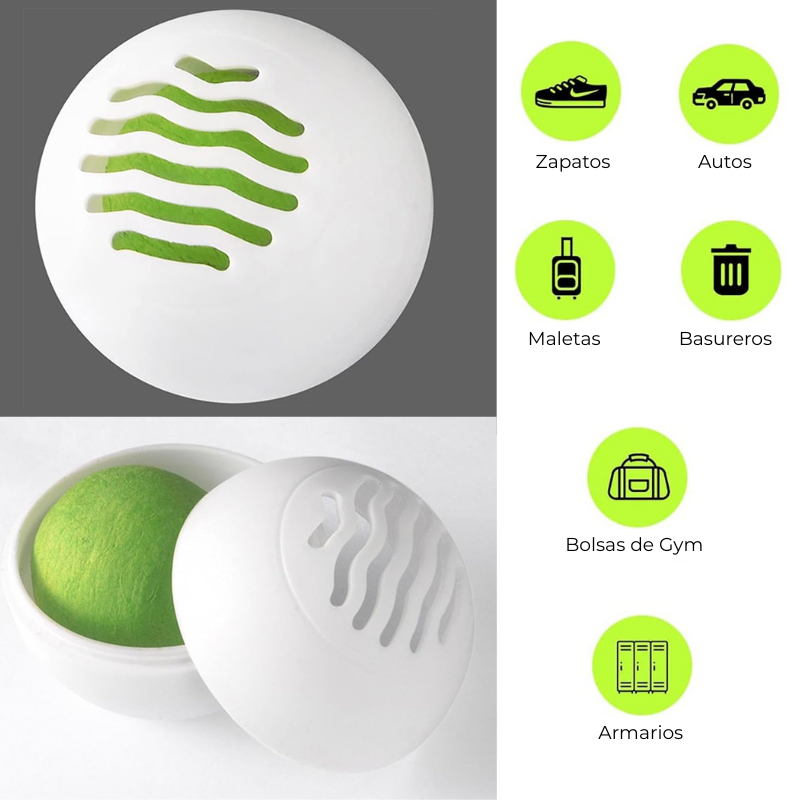 Bolas Desodorantes para Zapatos y Armarios – Eliminación de Olores, Aromaterapia y Uso Reutilizable