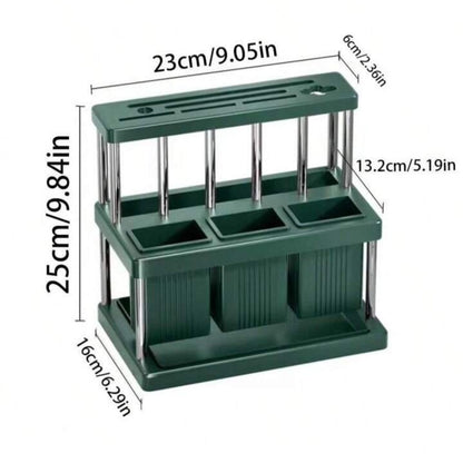 Organizador Multifuncional de Cuchillos y Cubiertos para Cocina