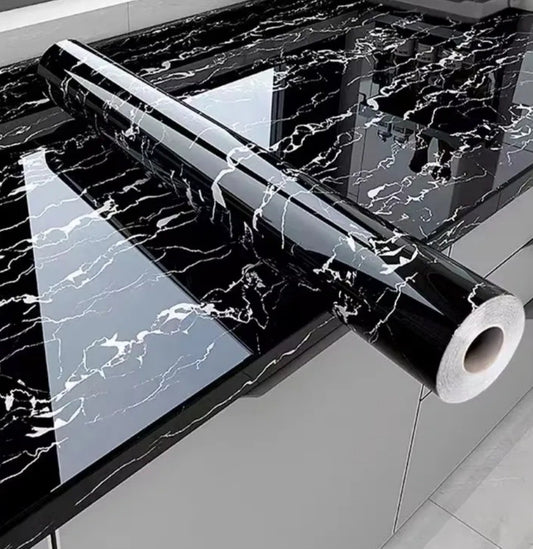 Papel Adhesivo Decorativo Mármol – Vinilo Autoadhesivo Impermeable para Paredes, Muebles y Cocina | 2x0.6 m