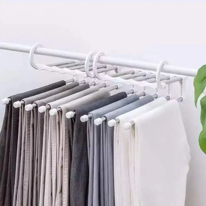 Percha Múltiple para Pantalones – Organizador de Armario | Ahorra Espacio y Mantén tu Ropa Ordenada