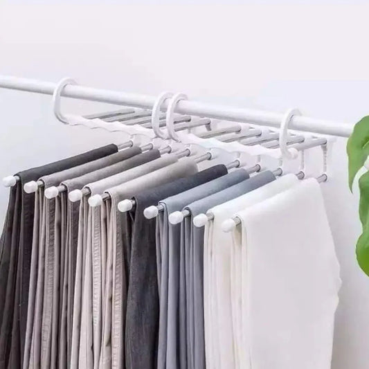 Percha Múltiple para Pantalones – Organizador de Armario | Ahorra Espacio y Mantén tu Ropa Ordenada