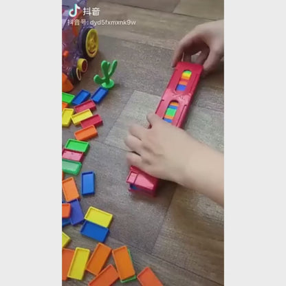 Tren de Domino con Luz y Sonido – Juguete Educativo con 60 Fichas