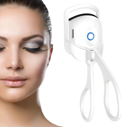 Rizador de Pestañas Eléctrico con Calefacción – 2 Niveles de Temperatura, Recargable USB Tipo C y Portátil