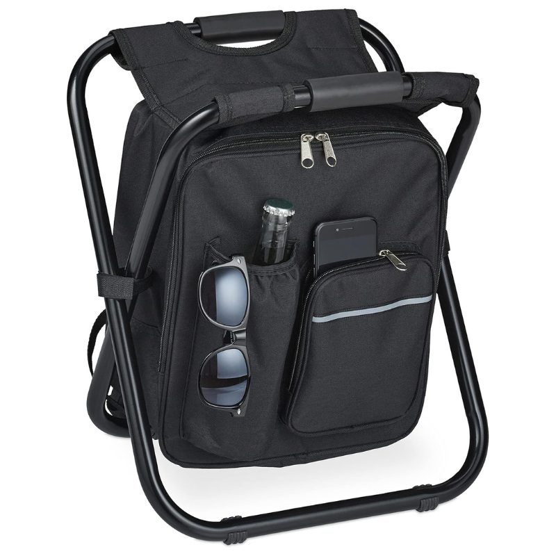 Silla Plegable con Bolsa Térmica – Conservadora Integrada para Camping, Pesca y Picnic