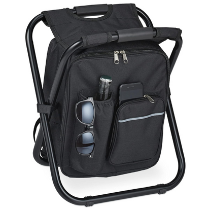 Silla Plegable con Bolsa Térmica – Conservadora Integrada para Camping, Pesca y Picnic